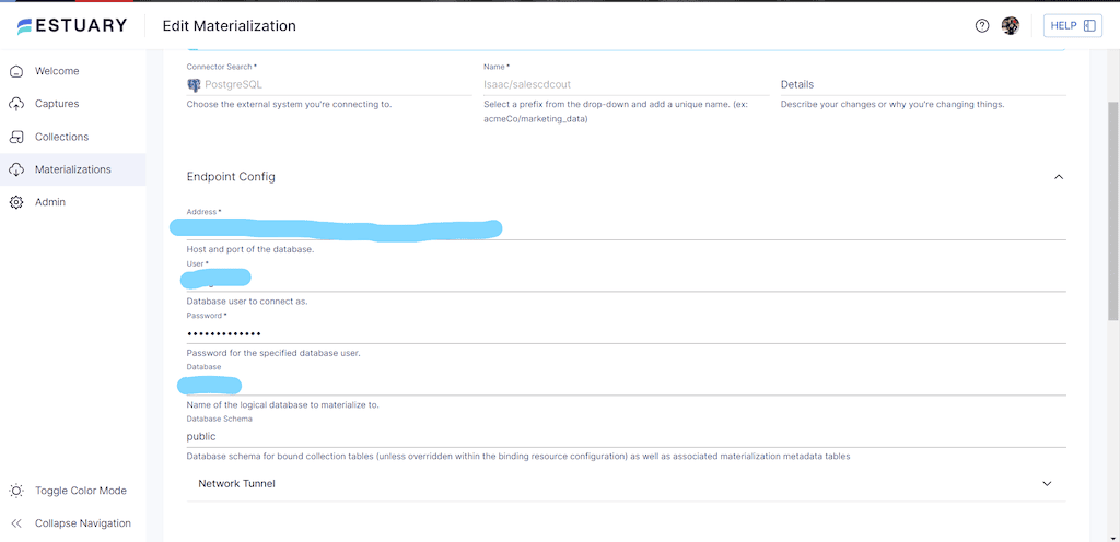 mongodb change data capture postgres materialization