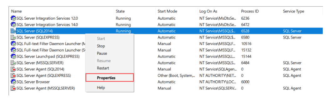 SQL Server Change Data Capture - Properties of SQL Server